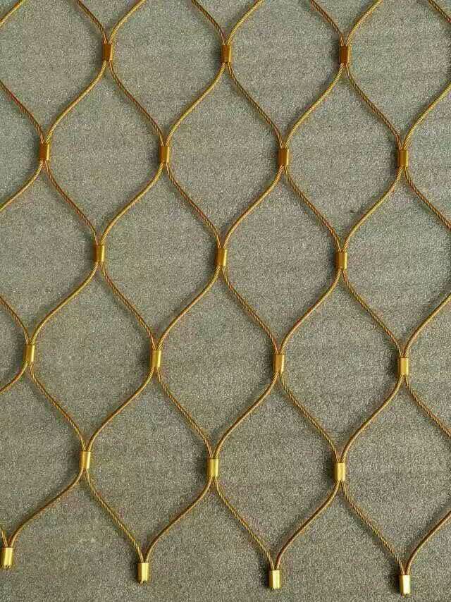 Stainless steel ferrule rope net — balustrade and facade application
