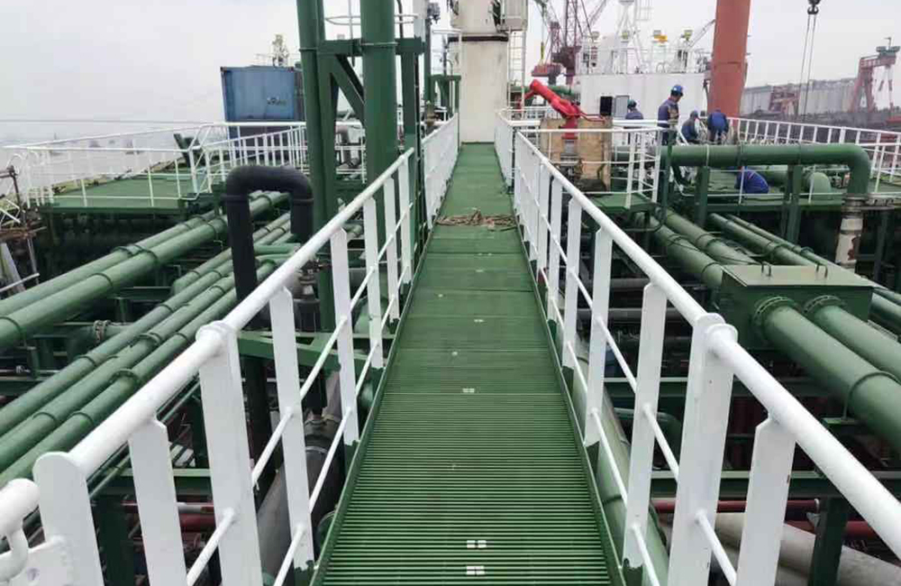 FRP Pultruded Grating Ship Walkway Application